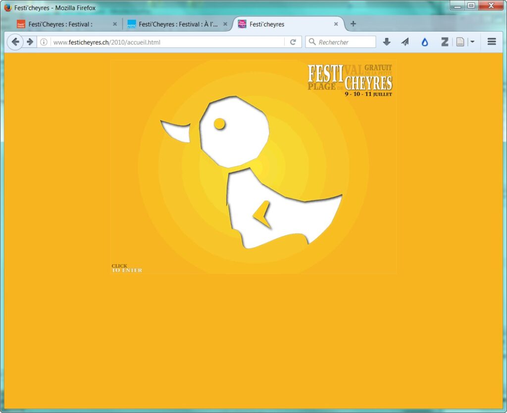Site web Festi'Cheyres 2010